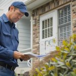 How Professional HVAC Maintenance Can Extend the Life of Your System HVAC technician performing maintenance inspection outside home in Dayton OH