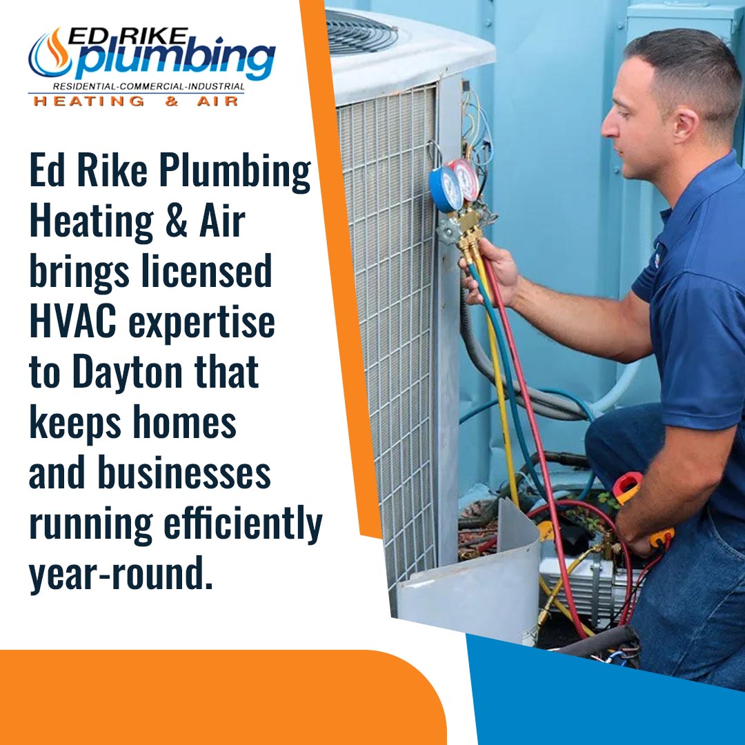 What Separates Professional HVAC Contractors from General Repair Services 3 Licensed HVAC technician checking refrigerant gauges on air conditioning unit for system efficiency in Dayton Ohio