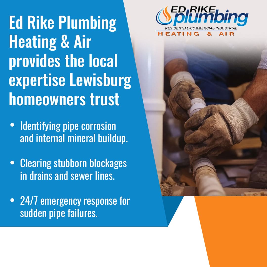 How Plumbing Services Near Lewisburg, OH, Can Improve Your Home’s Water Quality 2 plumber repairing residential pipe and clearing blockage in home plumbing system