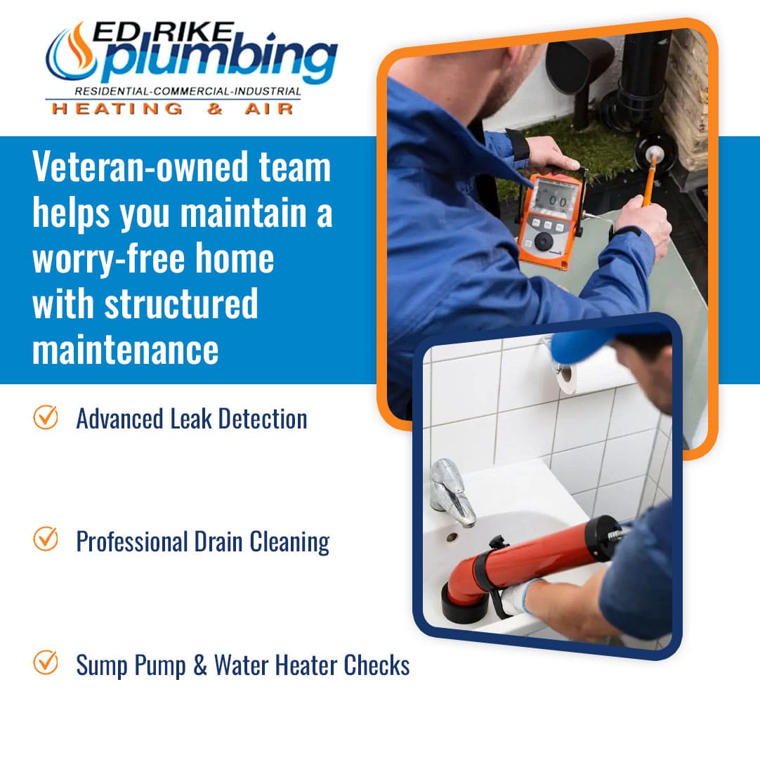 Preventive Maintenance Tips from Top Plumbing Repair Services Near Miamisburg, OH 2 Plumber performing leak detection and drain cleaning maintenance in residential bathroom and outdoor system inspection