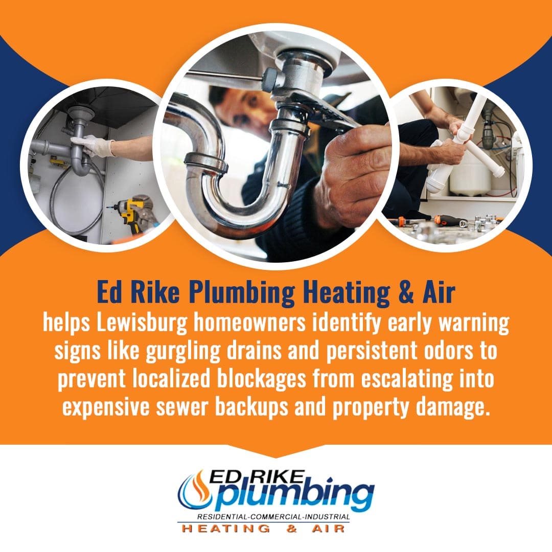 Why Regular Drain Cleaning in Lewisburg, OH, Can Save You Thousands 3 Ed Rike plumber repairing sink pipes and helping Lewisburg homeowners identify early signs of drain blockages and sewer backups.